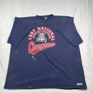 Vintage 1997 University of Arizona Wildcats Championship T-Shirt (2XL)
